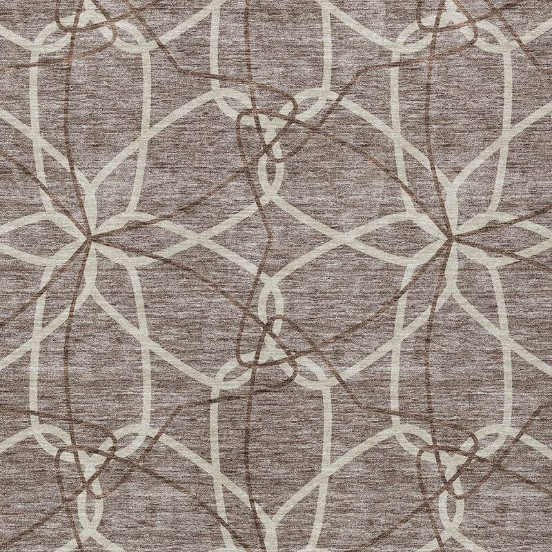 HomeRoots Geometric Modern Rectangle Outdoor Rug