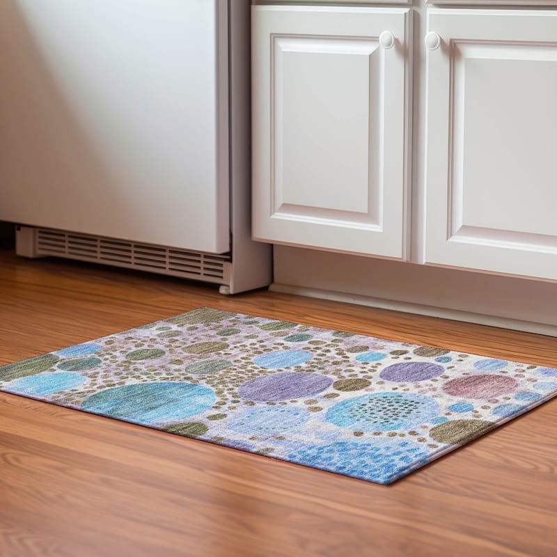 Premium Washable Super Soft Mayfield Rug - Khaki - 1'8" x 2'6"