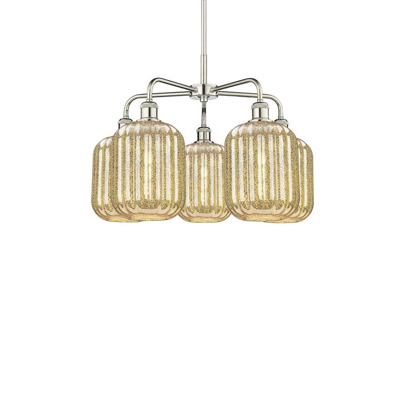 Innovations Lighting 516-5CR-18-26 Preston Chandelier Preston 5 Light - Polished Nickel / Mercury
