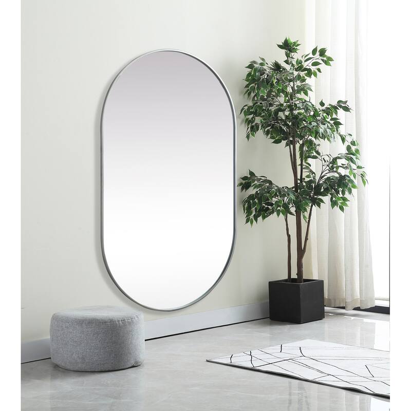 Elegant Lighting MR2A3660 Asha 36" W x 60" H Oval Framed Bathroom