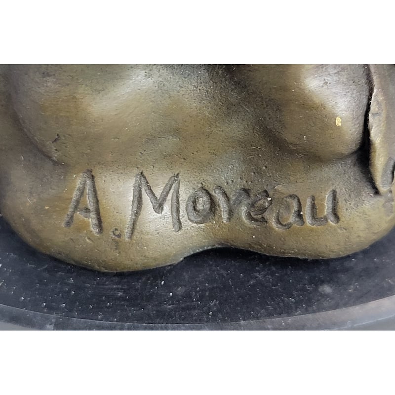Bronze Candle Holder Cherubim Hearts Love Valentines Romance 9 Inches X 6 Inches