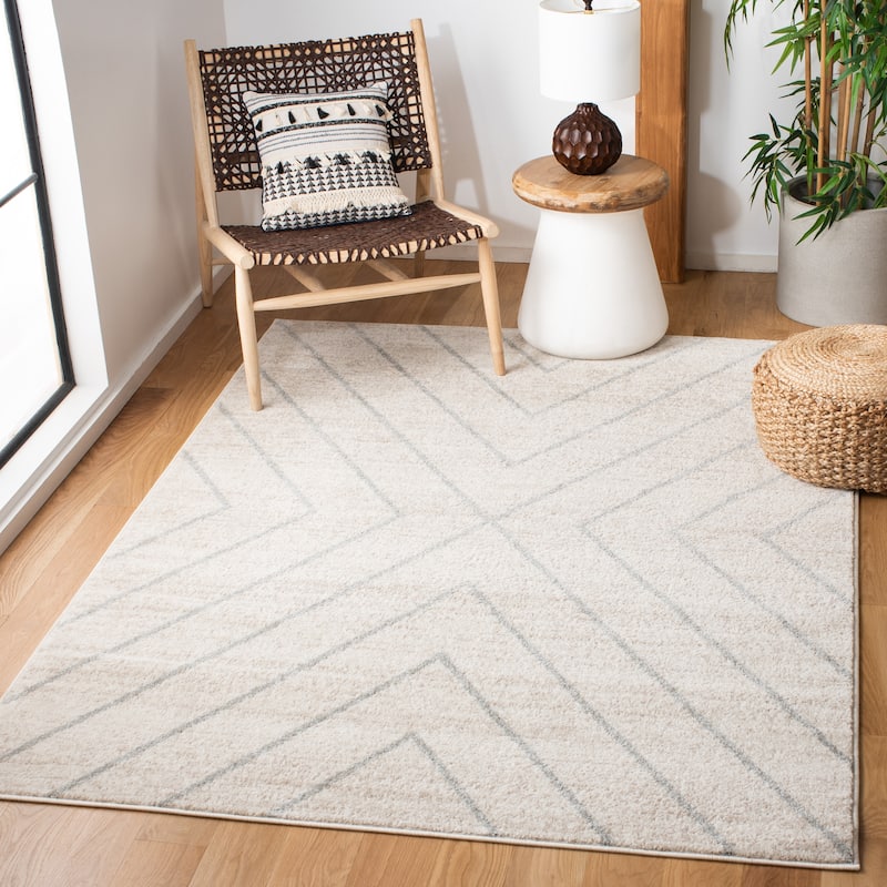 SAFAVIEH Adirondack Hediye Vintage Oriental Rug - 4' x 6' - Ivory/Light Grey