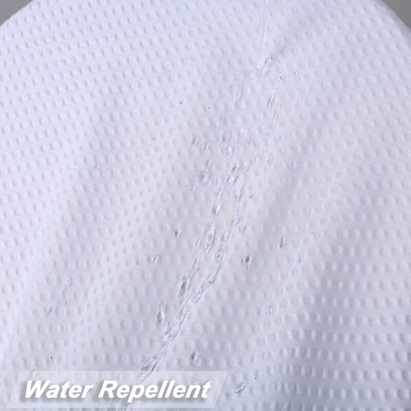 Soft Embossed Microfiber Fabric Shower Curtain or Liner, Water Repellent