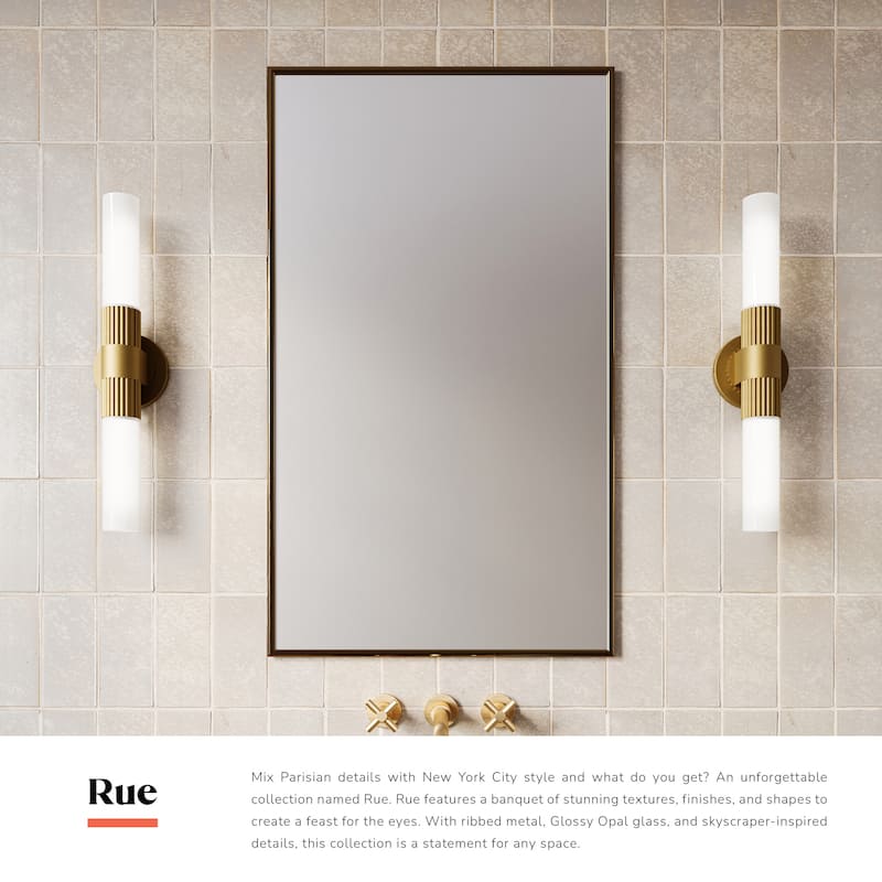Alora Lighting VL416102 Rue 2 Light 8" Tall Wall Sconce