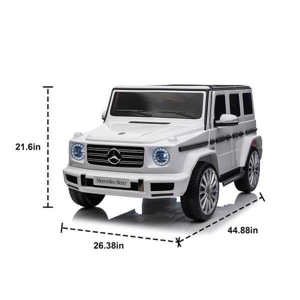 Licensed Mercedes-Benz G500 24V Ride-On Car for Kids,Electric Vehicle with Remote Control,MP3/USB/Bluetooth,LED Lights,3 Speeds