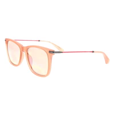 Calvin Klein CKJ512S 650 Matte Peach Round Sunglasses for womens