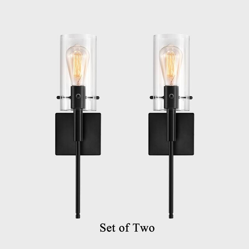 KAWOTI 5.5-in W 2-light Dimmable Wall Sconce Set(Set of 2)