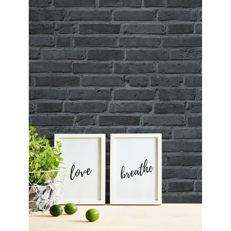 Galerie Wallcoverings Bricks and More Collection Contemporary Brickshire Residents Vinyl on Non-woven Wallpaper Roll