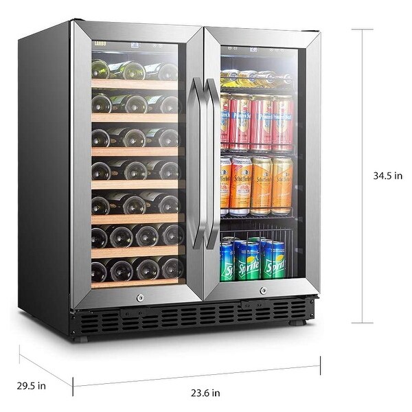 Lanbo 30-inch Wine/Beverage Refrigerator (Holds 33 Bottles/70 Cans)