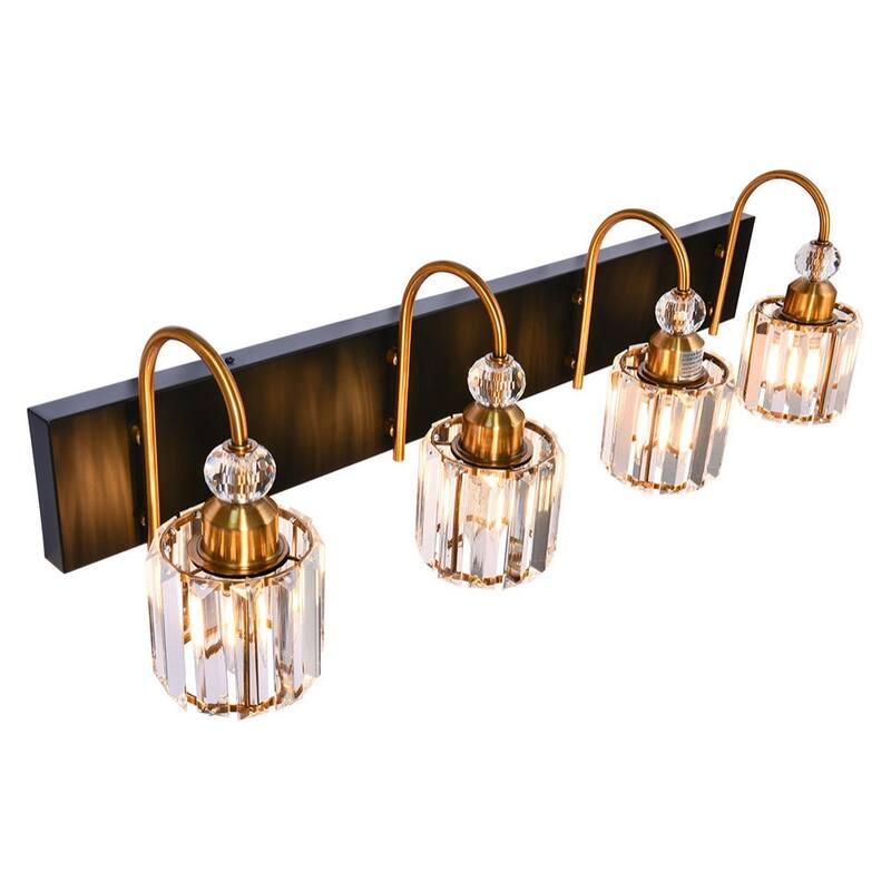 Dimmable Vanity Light With Crystal Accent