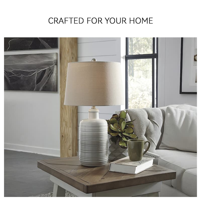 Signature Design by Ashley Marnina Ceramic Table Lamp (Set of 2)