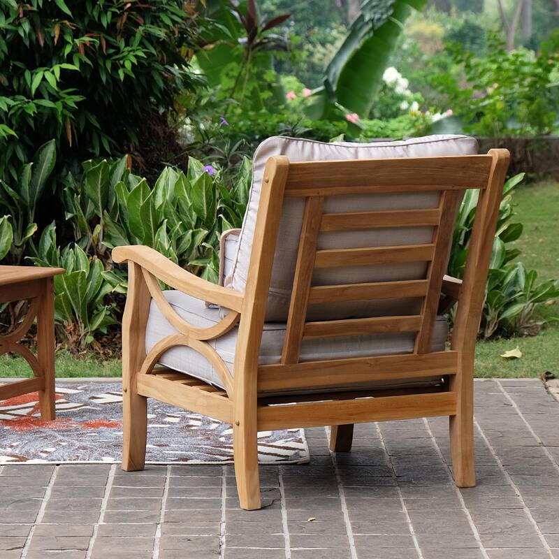 Cambridge Casual Lowell 3-piece Teak Patio Chat Set