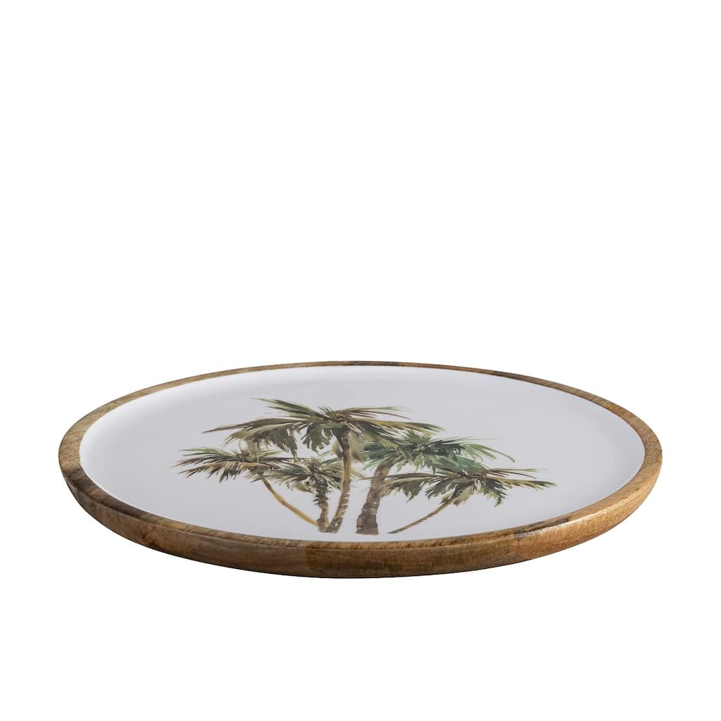 Mango Wood Plate with print