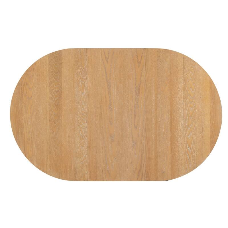 Farmhouse 5-Piece Dining Table Set with Upholstered Chairs and Extendable Dining Table for Dining Room, Kitchen and Living Room