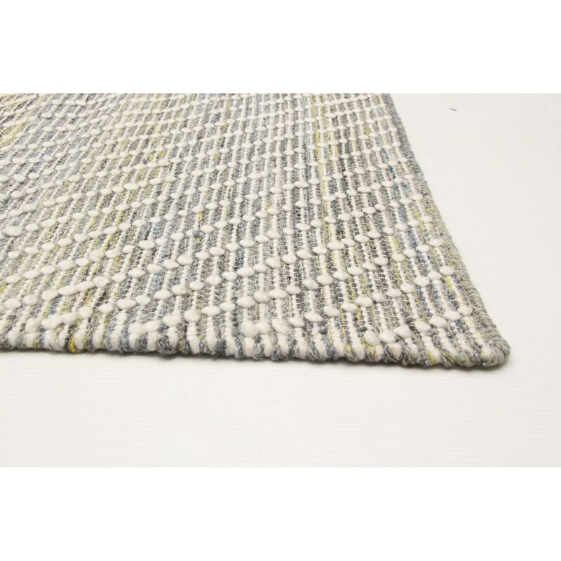 ECARPETGALLERY Braid weave Sienna Grey Wool Rug - 5'3 x 7'3