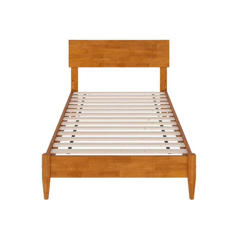 Aria Solid Wood Modern Low Profile Platform Bed