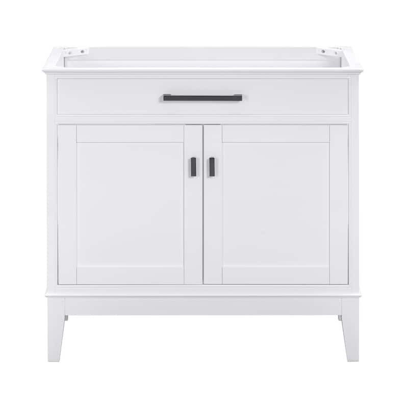 Madison 36 in. Single Bathroom Vanity in White - 36"W x 21"D