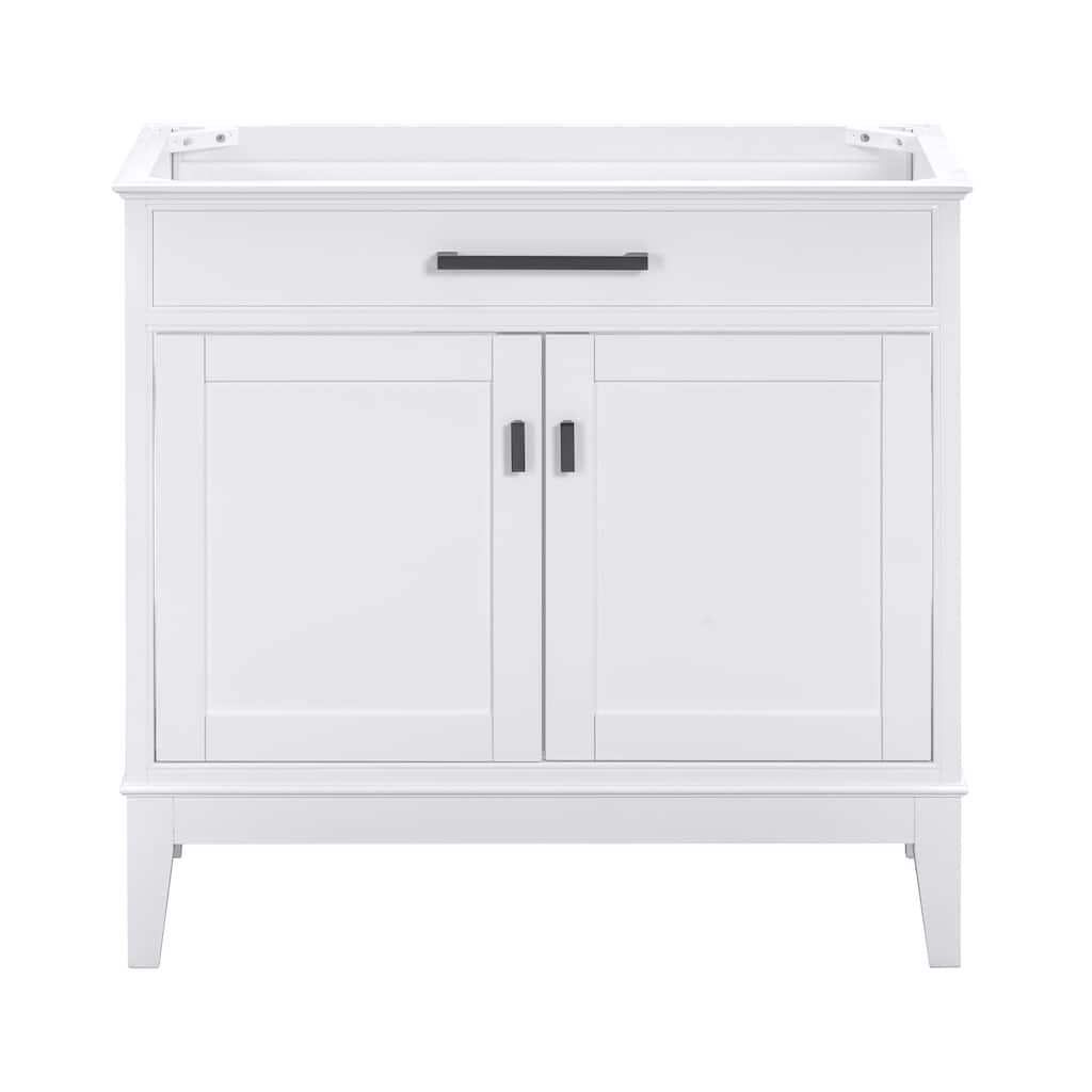 Madison 36 in. Single Bathroom Vanity in White - 36"W x 21"D
