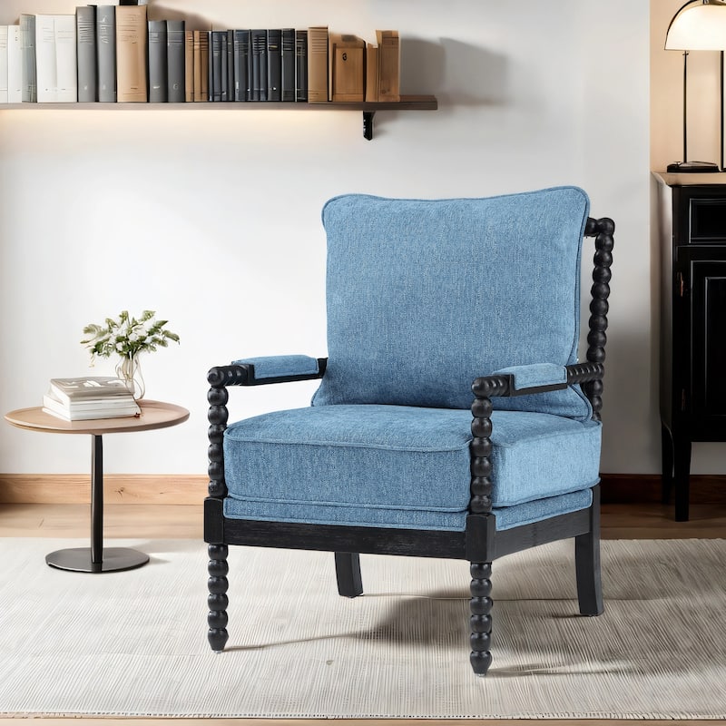 Spindle Chair with Gourd-Shaped Wood Frame