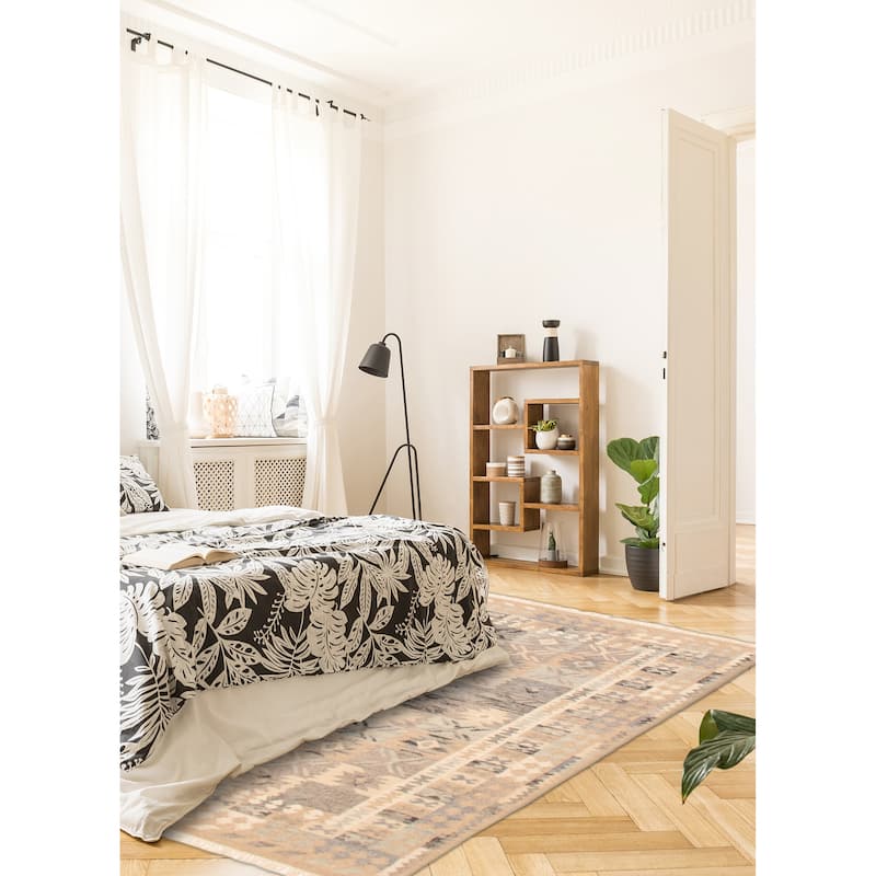Ankara FW Tan Kilim 5'2" x 7'7" - 5'2 x 7'7