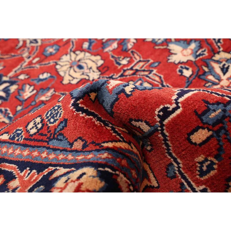 ECARPETGALLERY Hand-knotted Andelz Red Wool Rug - 3'5 x 10'1