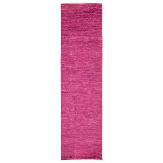 ECARPETGALLERY Hand-knotted Pak Finest Gabbeh Dark Magenta Wool Rug - 2 ...