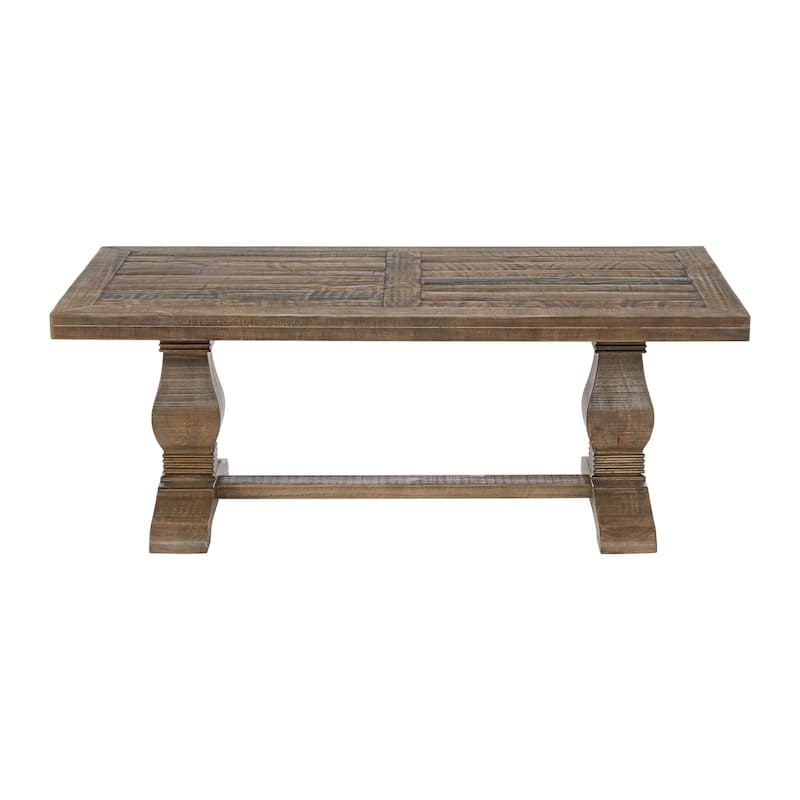 Napa 50" Solid Wood Pedestal Coffee Table