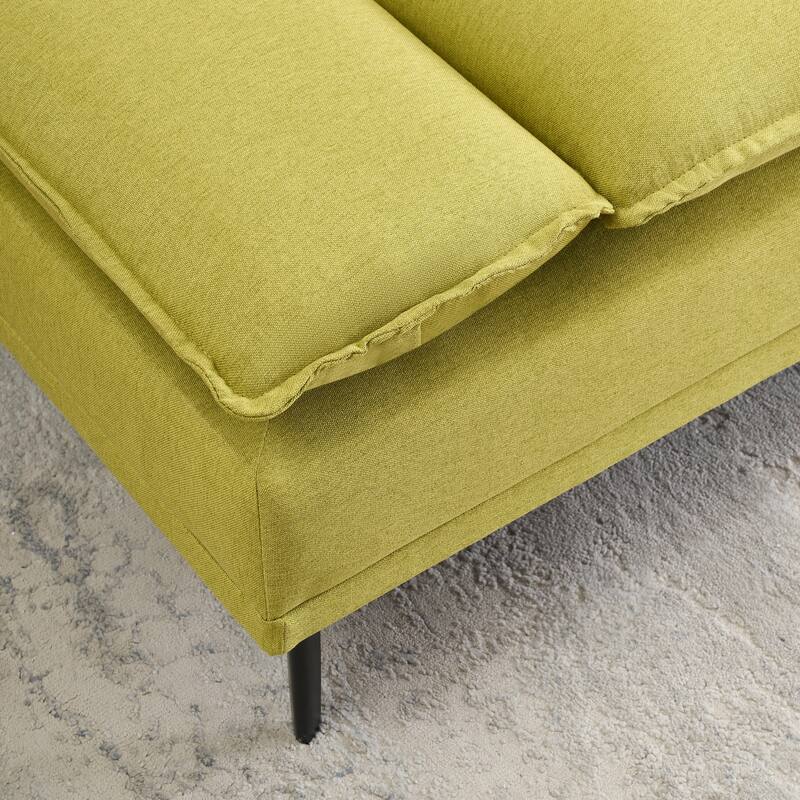89-inch Polyester Blend Green Sofa for Apartments, Living Rooms and Offices