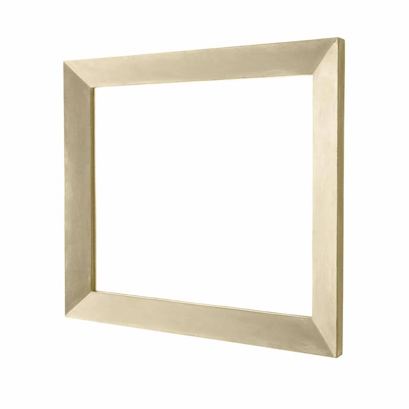 Portola Large Rectangle Concrete Mirror - Sand