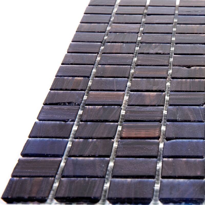 Apollo tile 12" x 12" Celestial Glossy Deep Indigo Blue Glass Tile (20 sq ft/case) - 20 Pack