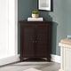 preview thumbnail 3 of 11, Crosley Lydia Corner Storage Cabinet - 22 "W x	12 "D x 28.88 "H