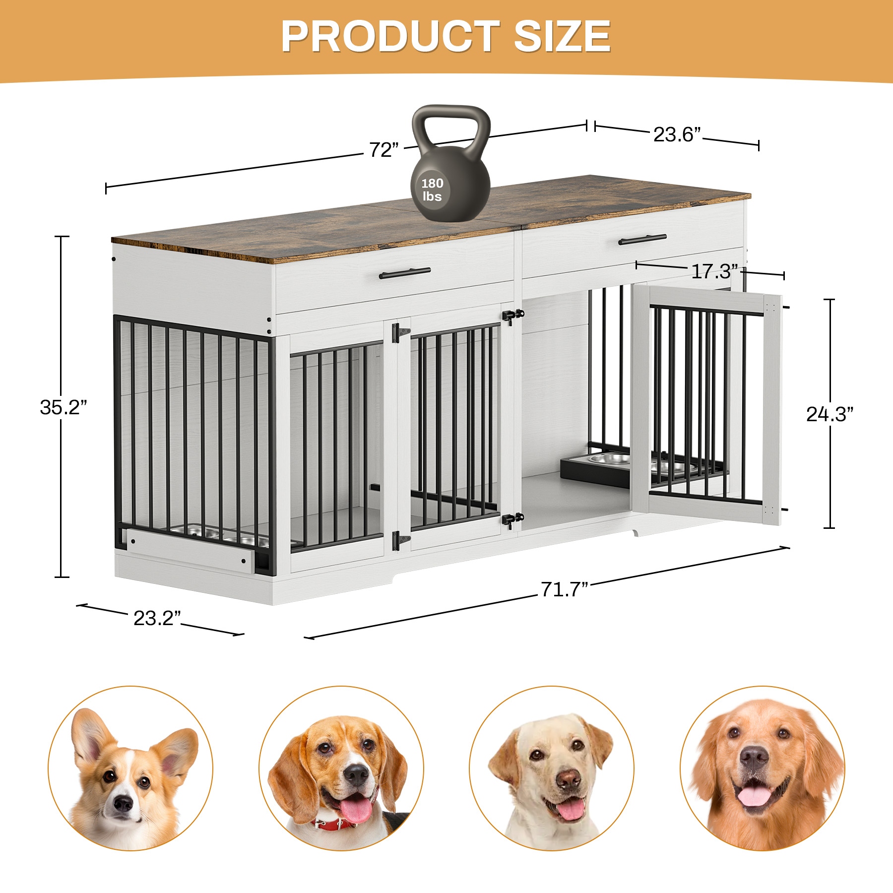 72 inch dog crate best sale