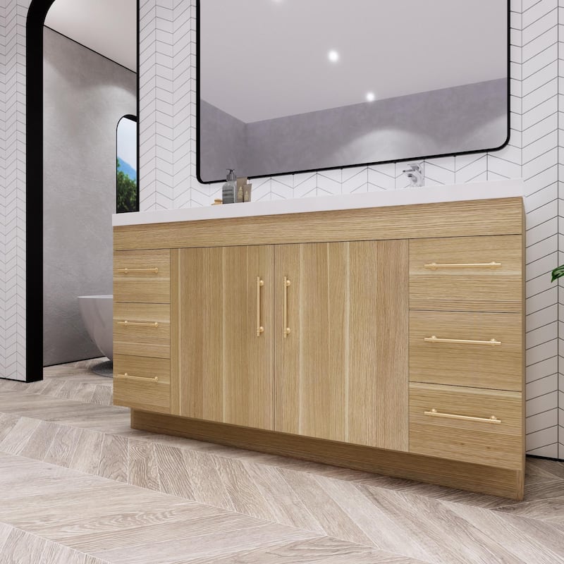 Eliza 60'' Freestanding Vanity Single Sink on the Right