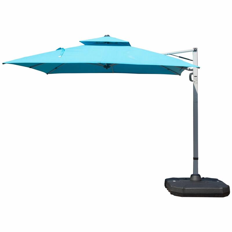 Aluminum Patio Umbrella - 360° Rotation, Hydraulic Lift