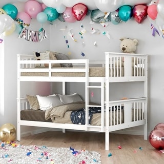 Full over Full Bunk Bed with Ladder