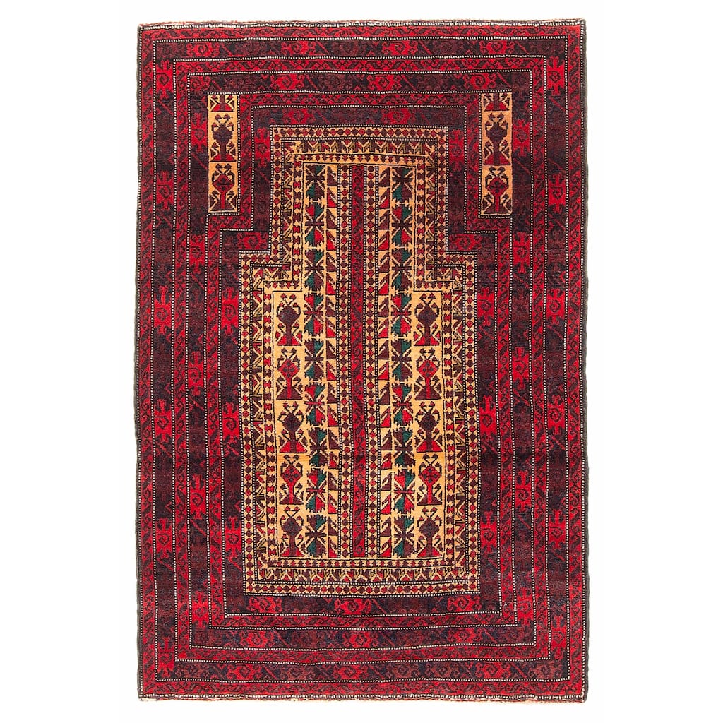 Teimani Beige Rug 2'10" x 4'4" - 2'10 x 4'4