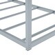 preview thumbnail 8 of 7, Twin Size House Shape Metal Platform Bed, Silver