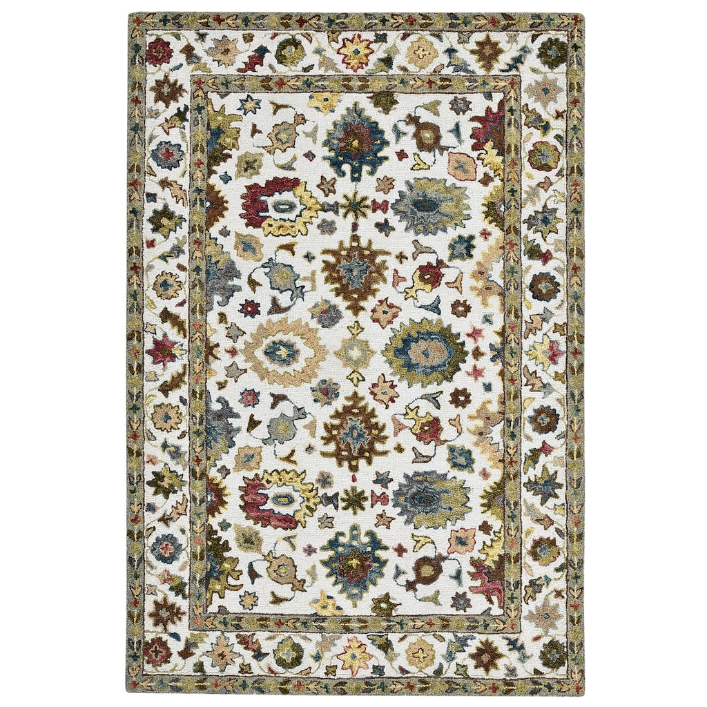 Empress Ivory Traditional Hand-Hooked Area Rug 2' x 3'