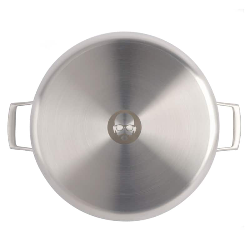 Babish Tri-Ply Stainless Steel Professional Grade Stock Pot w/Lid, 12-Quart
