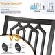 preview thumbnail 48 of 54, MAISON ARTS 9-Piece Patio Dining Set, 60 Inch Square Metal Table and 8 Metal Dining Chairs
