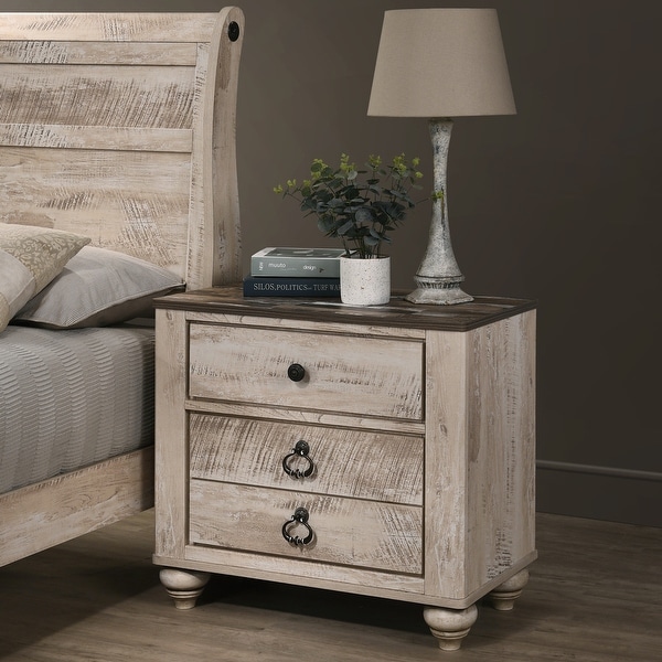 White nightstands and sales dresser