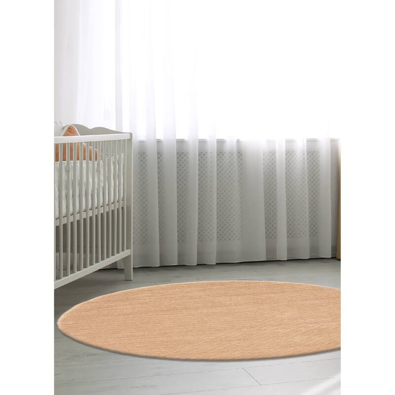 Kashkuli Gabbeh Tan Rug 3'11" x 3'11" - 3'11 x 3'11