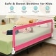 preview thumbnail 4 of 17, 71 Inch Extra Long Swing Down Bed Guardrail with Safety Straps - 71" x 14.5" x 22"