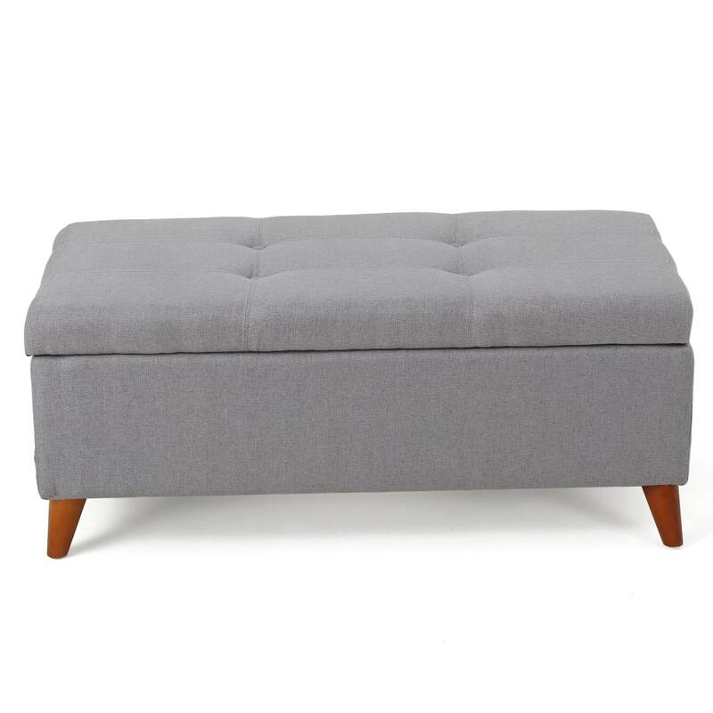 Tufted Button Storage Ottoman Bench with Flip Top for Bedroom
