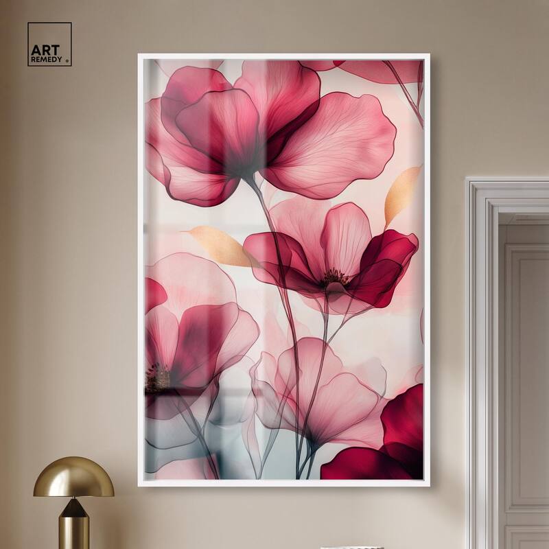 Chiffon Cherry Charm Shadowbox by Art Remedy
