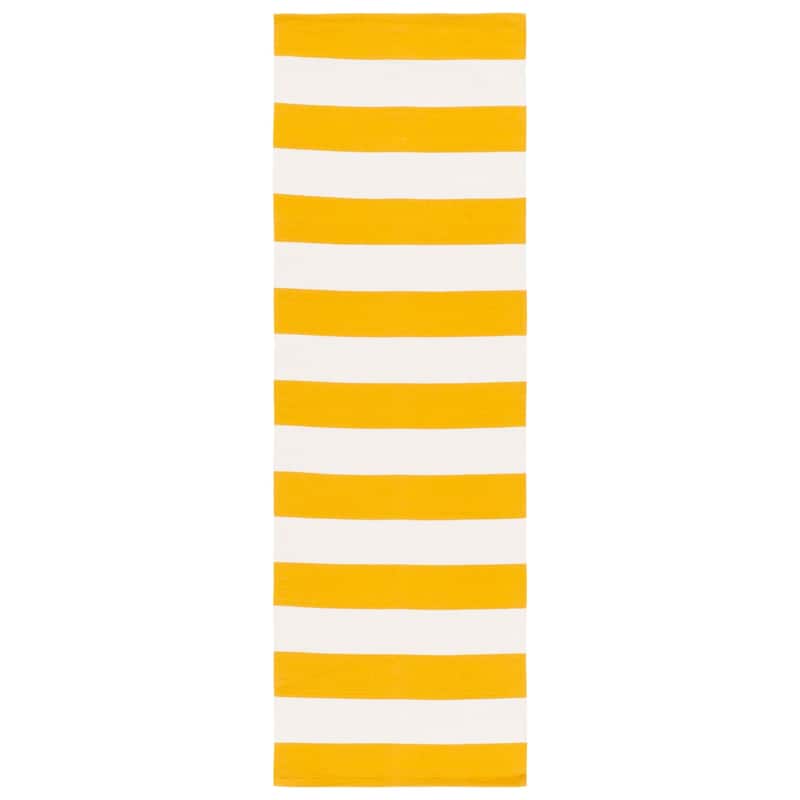 SAFAVIEH Handmade Montauk Geltrude Stripe Cotton Flatweave Rug