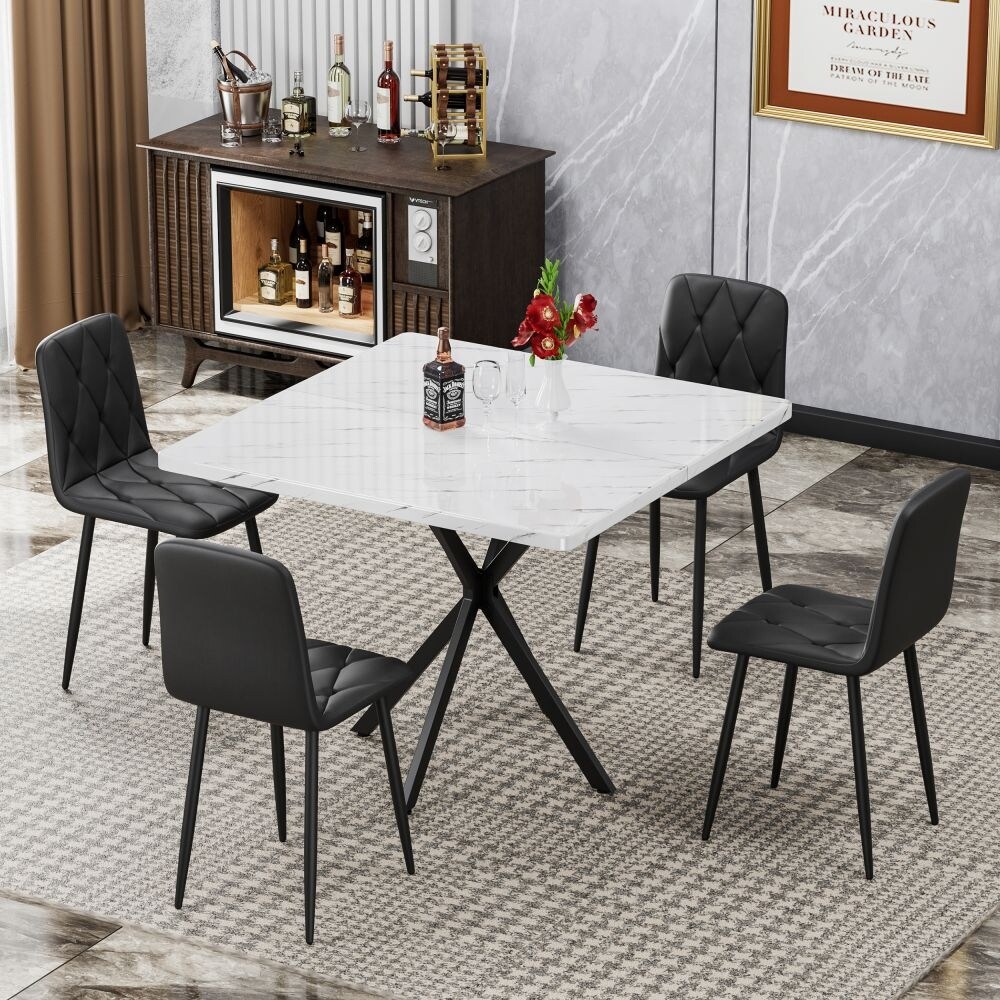 4 Modern Kitchen Dining Chairs – Comfortable & Stylish Set-image