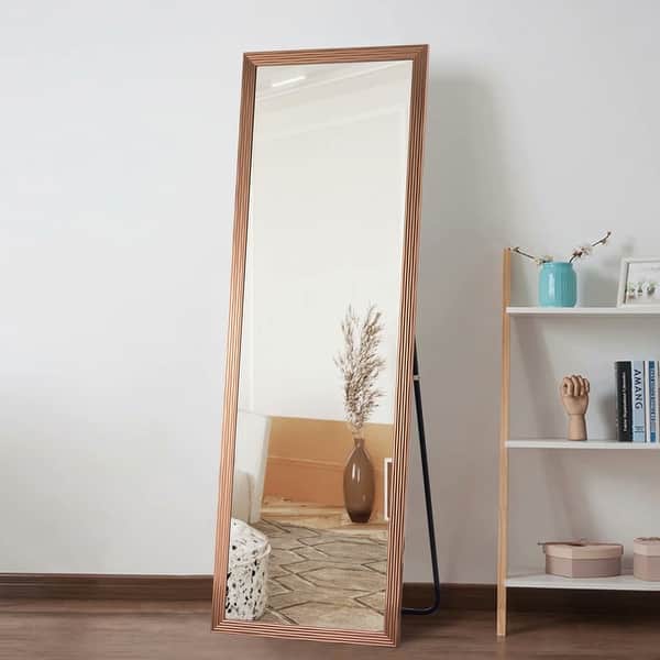 Meval Rectangle Full Length Floor Vanity Mirror With Full Length Floor Vanity Mirror
