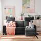 Futzca Modern L-shaped Convertible Sectional Sofa w/ Reversible Chaise