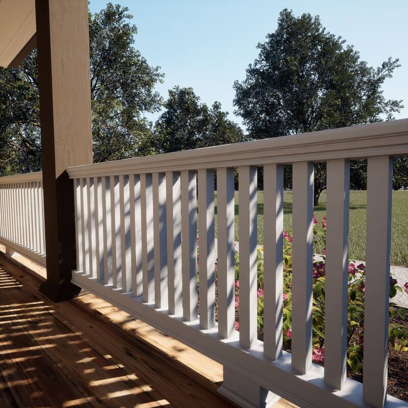 Endurathane 500 Series Square Baluster, Factory Primed Polyurethane
